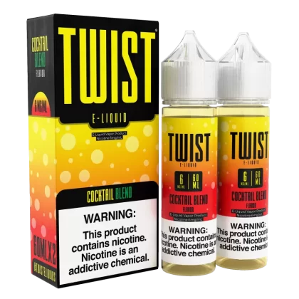 TWIST E-Liquid - Cocktail Blend - 120ML E-Liquid (Twin 60ML Pack) - 0MG