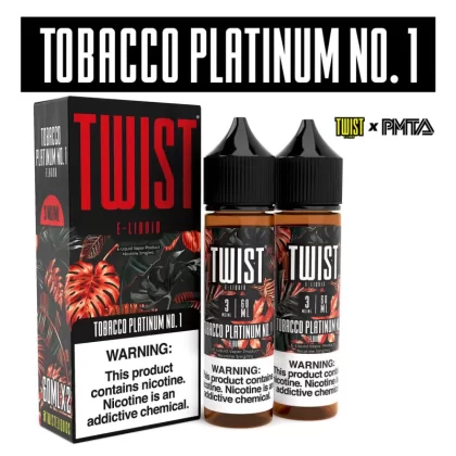 TWIST Menthol & Tobacco Premium E-Liquid 60ml 2pk - Tobacco Gold No. 1 / 18mg - Skullvaping