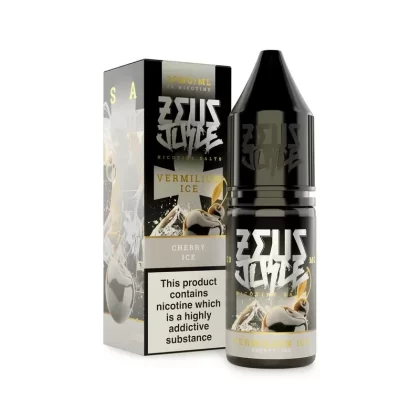 Vermilion Ice Salt By Zeus Juice 10ml - Nicotine Strength#20mg (Salt)>10mg (Salt)>5mg (Salt) (60FD1F)