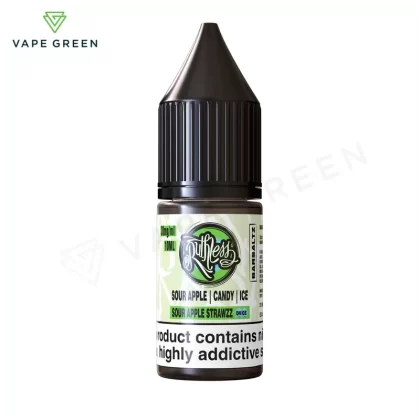 Sour Apple Strawzz On Ice Nic Salt E-Liquid by Ruthless Bar Saltz - Eliquidsupply