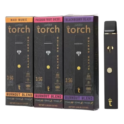 Torch Burnout Black Series Disposable Vape 3.5G - flavors#Purple Punch>Electric Lemonade>Skywalker OG>Sherbet Queen>Passion Fruit Diesel (BCC80C)