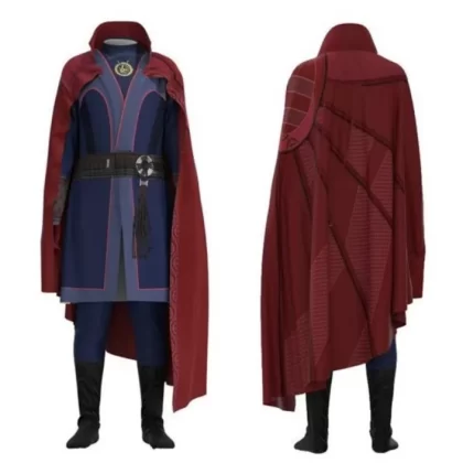 Mystic Sorcerer Supreme Doctor Strange Cosplay Costume - Red Cloak Magic Outfit