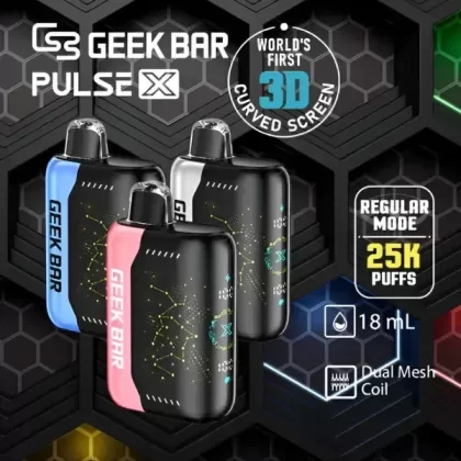 Geek Bar Pulse X 25,000Puff Disposable Vape - ATL Mint, Banana Taffy Freeze (DAFF83)