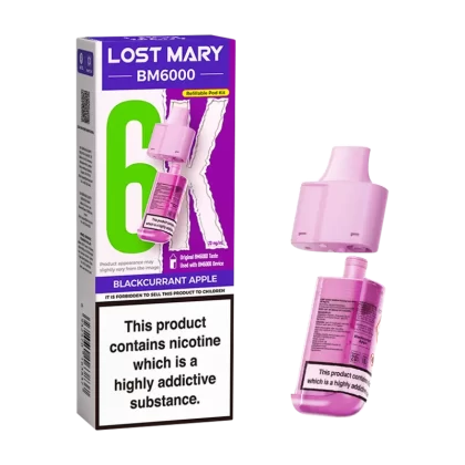 Blackcurrant Apple Lost Mary BM6000 Refill Pack - 20mg - Vape Product