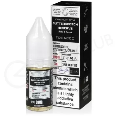 Butterscotch Reserve Nic Salt E-Liquid by Glas Basix