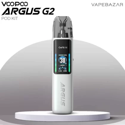 VooPoo Argus G2 Podsystem – Pearl White - Pod Kit / 1100 mAh / 3 ml / USB-C / Pearl White