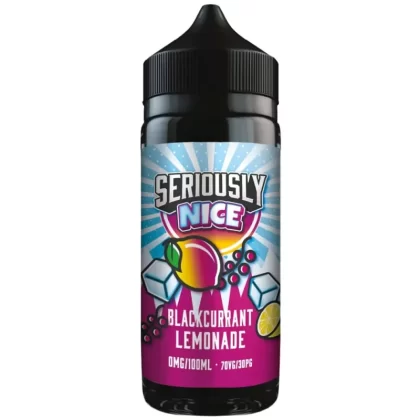 Blackcurrant Lemonade Shortfill E-Liquid Seriously Nice Series by Doozy Vape Co (100ml) - 0mg