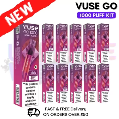 Vuse Go 1000 Berry Blend Box Of 10 – £19.99