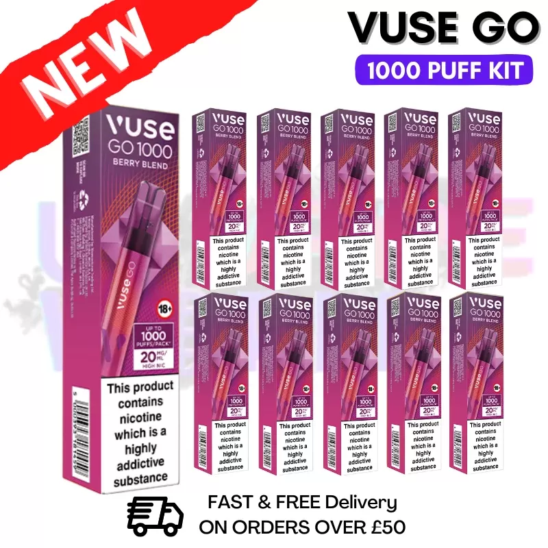 Vuse Go 1000 Berry Blend Box Of 10 – £19.99