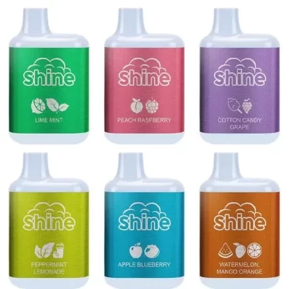 Snap Liquids Shine Bar Disposable | 5000 Puffs | 13mL | 50mg - Apple Blueberry, Cotton Candy Grape