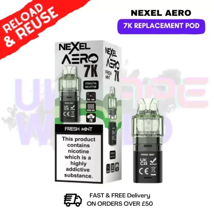 Fresh Mint Nexel Aero 7K Replacement Pods