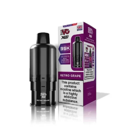 IVG XL 35k Refill Pods Retro Grape - Nicotine Strength#20mg