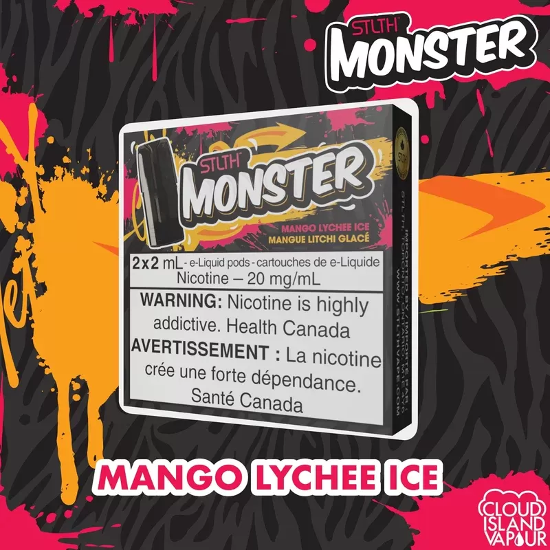 STLTH Monster Pod Pack – Mango Lychee Ice