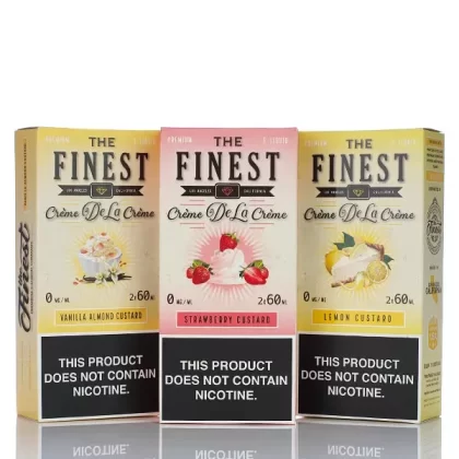 The Finest E-Liquid Creme De La Creme - No Nicotine Vape Juice - 120ml (DISCONTINUED) - Strawberry Custard