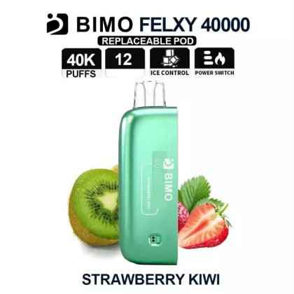 BIMO Felxy 40000 Pod – Strawberry Kiwi - Ozvapeone (84F9E6)