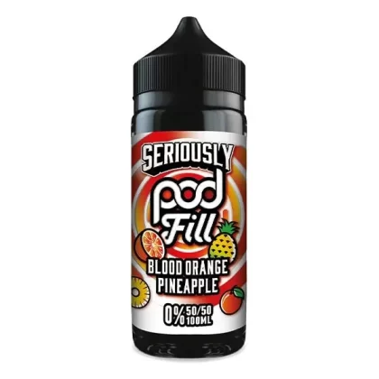 DOOZY SERIOUSLY PODFILL BLOOD ORANGE PINEAPPLE 100ML SHORTFILL E-LIQUID