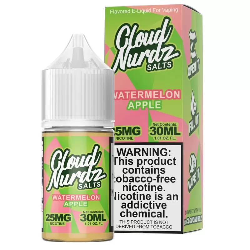 Cloud Nurdz TFN Salt Premium E-Liquid 30ml - ICED Strawberry Mango / 25mg - Image 3
