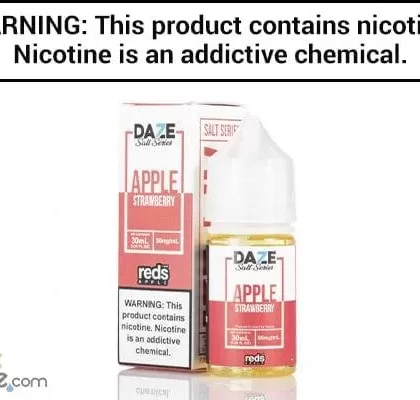 REDS STRAWBERRY APPLE BY 7 DAZE SYNTHETIC SALT 30ML - Vapejuice
