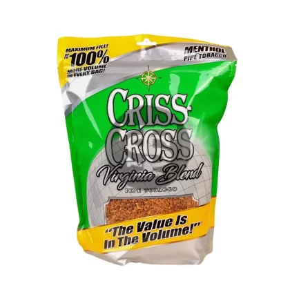 Criss Cross Virginia Blend Menthol Pipe Tobacco 8 oz. Bag