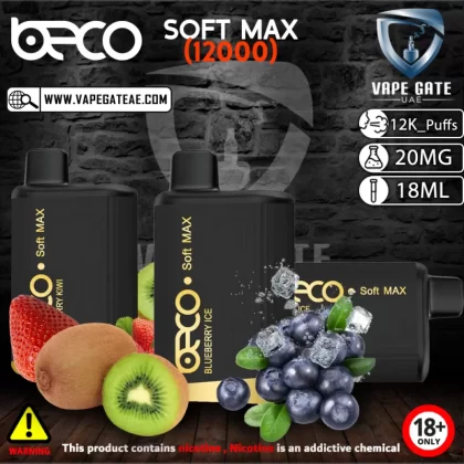 BECO SOFT MAX DISPOSABLE VAPE (12000 PUFFS) - 50 mg / Lush Ice