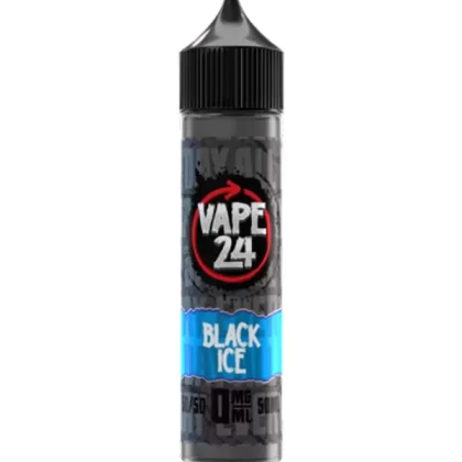 Vape 24 Black Ice 50/50 60ml E-Liquids - 0mg