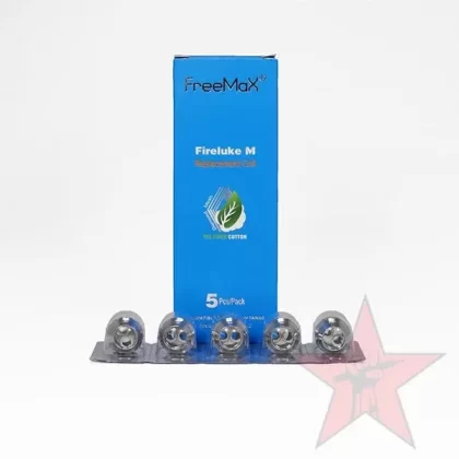 Freemax Fireluke M Coils – 5 Pack - Coil#TX1 (0.15ohm> 40-90W)>TX2 (0.2ohm> 40-80W)>TX3 (0.15ohm> 50-90W)