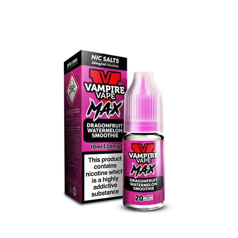 Vampire Vape MAX Dragonfruit Watermelon Smoothie Nic Salt E-Liquid 10ml - 20mg