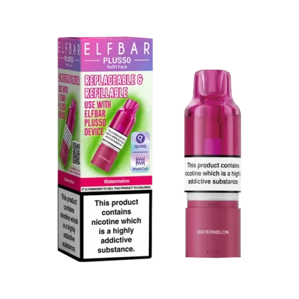 Watermelon ElfBar Plus 50 Refill Pack - Ecigwizard