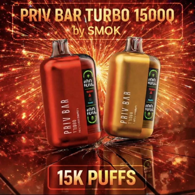 PRIV Bar Turbo 15000 - Rainbow Road (WHT Series) - Image 2