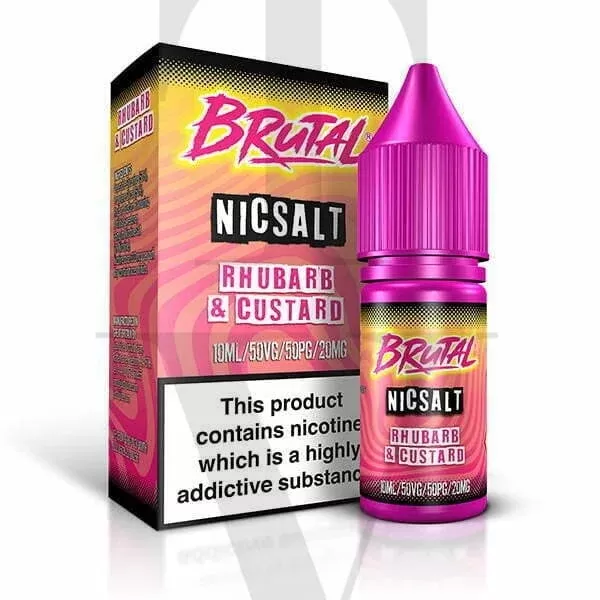 BRUTAL RHUBARB & CUSTARD NIC SALT E-LIQUID