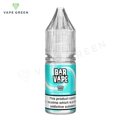 Super Mint Nic Salt E-Liquid by Bar Vape - Eliquidsupply