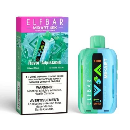 Elf Bar MixArt 40k Mixed Mint (Miami Mint + Pepper Mint) Disposable Vape