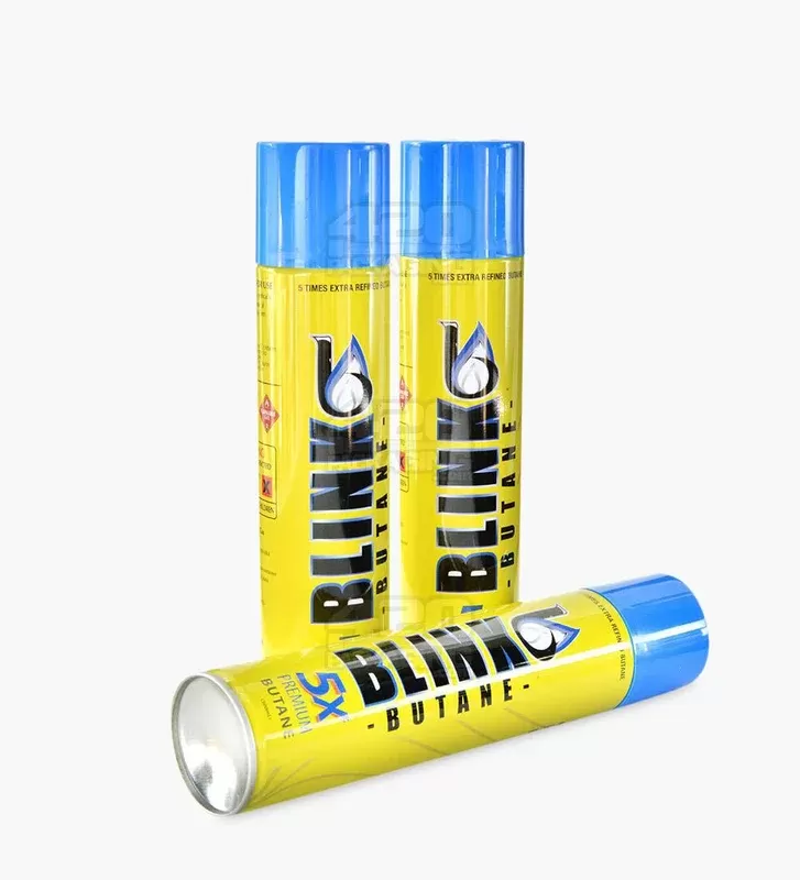 BLINK | ‘Retail Display’ Premium Refined Butane Canisters | 5x – BHO – 12 Count