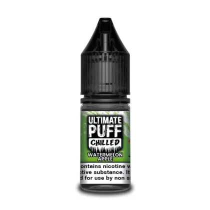 Ultimate Puff Chilled Watermelon Apple 10ml Vape Juice - 10 Pack - Strength 3mg