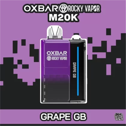 Rocky Vapor Oxbar M20K Disposable Vape – Grape GB