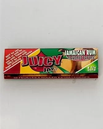 Juicy Jay’s 1 1/4 Jamaican Rum flavoured papers