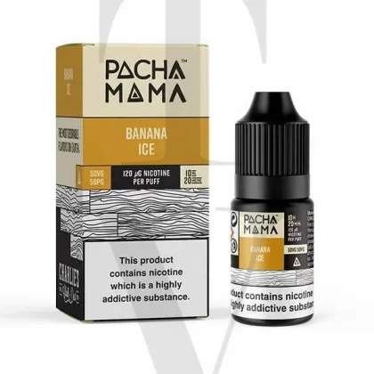PACHA MAMA BANANA ICE NIC SALT E-LIQUID - Nicotine Strength#10MG (1%)>20MG (2%)