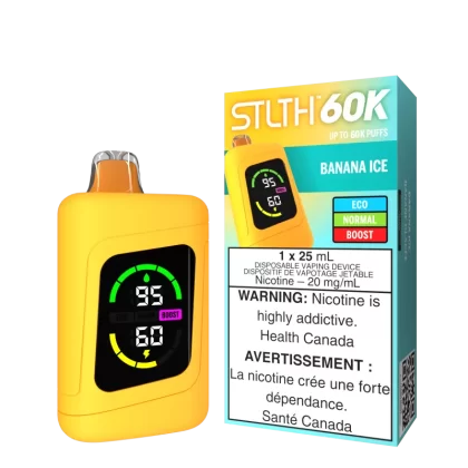 STLTH 60K - Banana Ice - 20 mg/mL (wholeseller) - Excise ON, 20 mg/mL - ON (97E5D0)