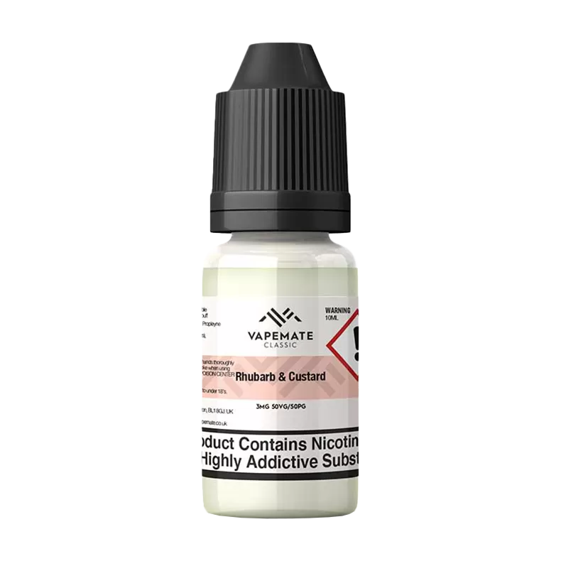 Vapemate Classic Rhubarb & Custard 10ml - 70VG / 30PG / 0mg