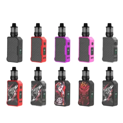 DOVPO MVP 220W Box Mod Kit - Carbon Fiber-Pink