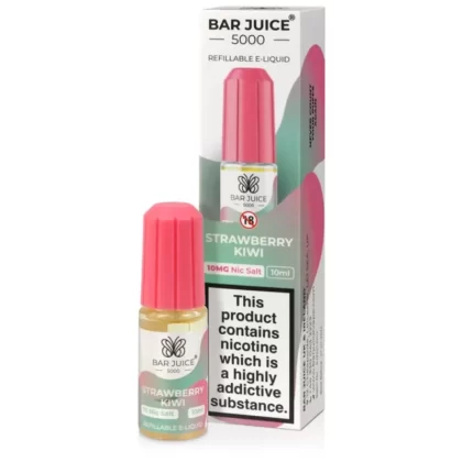 Bar Juice 5000 Strawberry Kiwi E Liquid 10ml - Nicotine Strength#20mg>10mg
