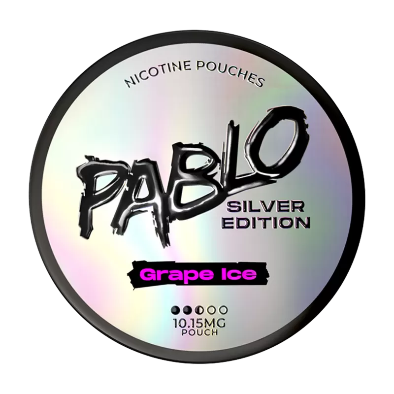 Grape Ice Pablo Silver Edition Nicotine Pouches - 10mg - Vape Product