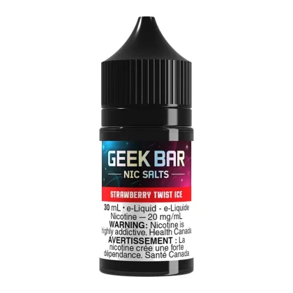 Geek Bar Salt Nic E-Liquid – Strawberry Twist Ice 30ml - Nicotine Strength#20mg/ml