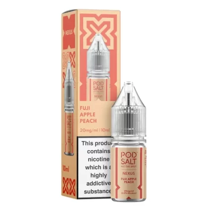 Fuji Apple Peach – Pod Salt Nicotine Salt E Liquid – 10ml – TPD - Vapestorm Co
