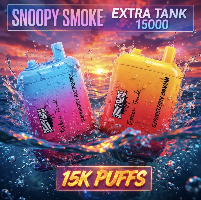 Snoopy Smoke Extra Tank 2 x 18ml 15000 - Mint (WHT Series) - Image 2