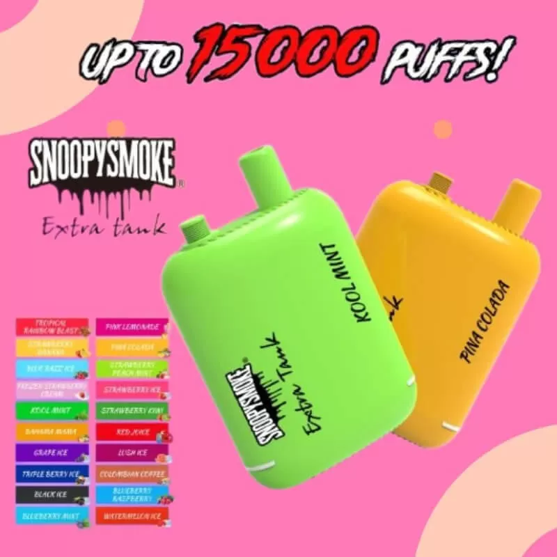 Snoopy Smoke Extra Tank 2 x 18ml 15000 - Mint (WHT Series) - Image 3