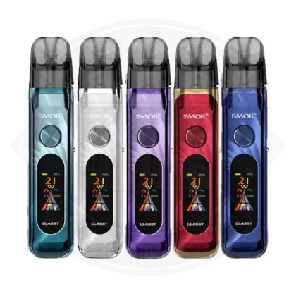 Smok Novo Classy Vape Kit - Colours#Jet Black>Lake Blue>Light Lilac>Lustrous Gold>Pink Rose>Ruby Red>Sapphire Blue>Silver White