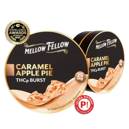 Mellow Fellow THCp Bursts Edibles – Caramel Apple Pie – 25mg - Vape Store