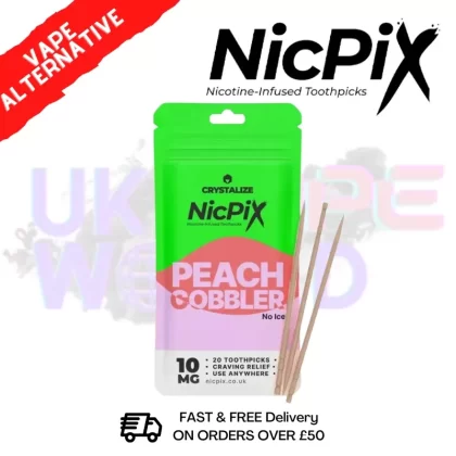 Peach Cobbler Nic Pix Nicotine ToothPicks