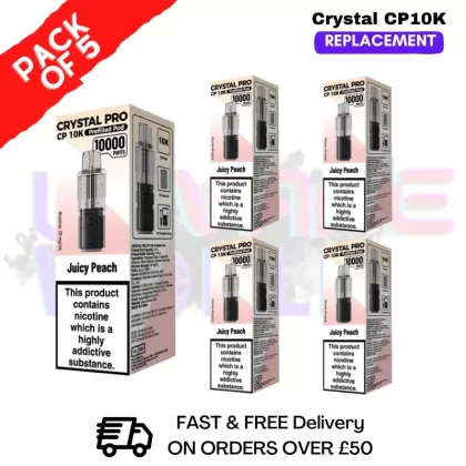 Juicy Peach CP Pro 10K Replacement Pods Box Of 5